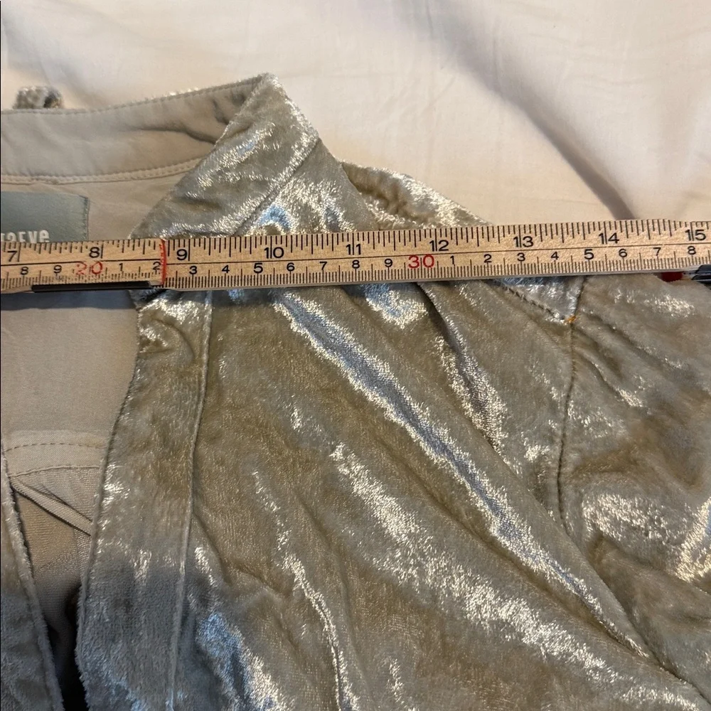 Maeve Anthropologie Boho Crushed Velvet‎ Long Sleeve High Low Tunic Size 4